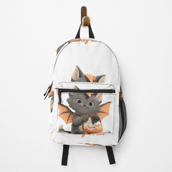 Item preview, A CAT DRESSED AS A HALLOWEEN BAT designed and sold by infinitearte.