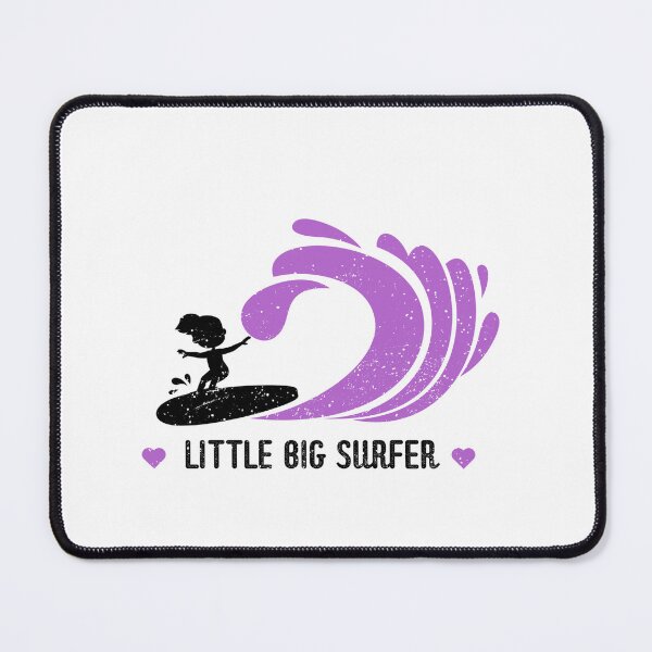 Item preview, Little Big Surfer – Cool Kids Surfing Silhouette Girl Beach Design designed and sold by mountainHUB.