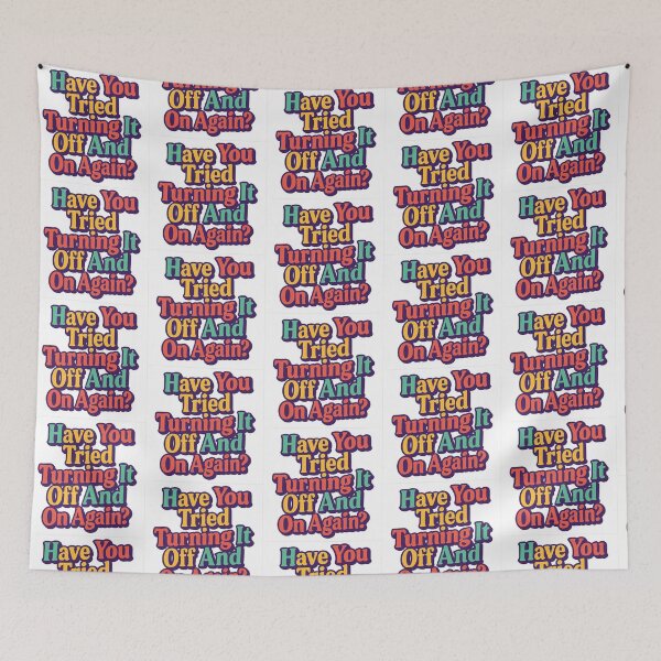 Item preview, Have You Tried Turning It Off and On Again? – Retro 90s IT Tee designed and sold by MapHappens.