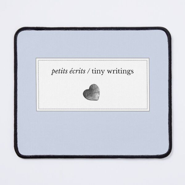 Item preview, Petits écrits / Tiny writings Pale Blue with Heart-shaped Rock designed and sold by MariaHype.