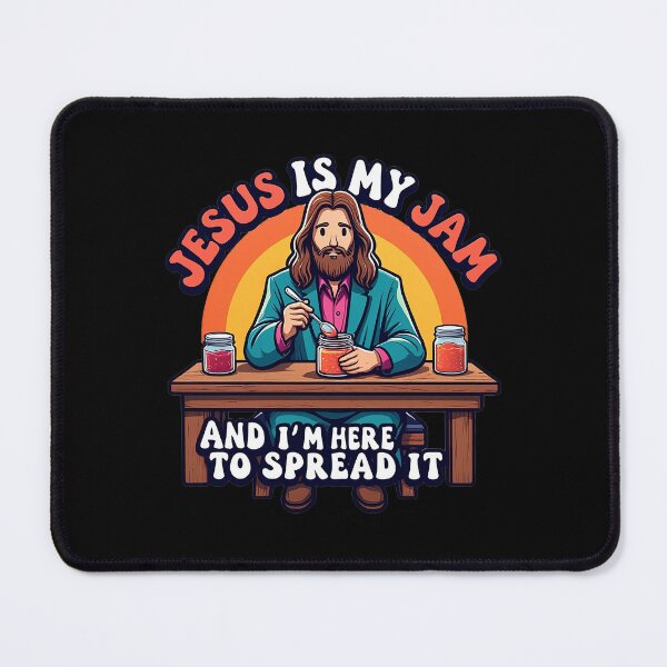Item preview, Jesus is my Jam and I’m Here to Spread It designed and sold by LaughLine Design.