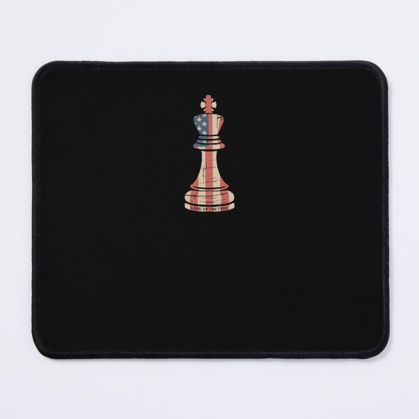 Item preview, American flag King piece patriotic chess player USA designed and sold by snowry.