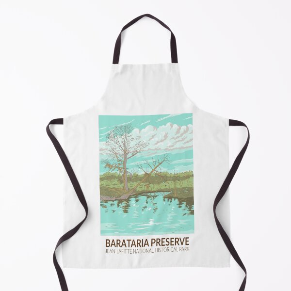 Item preview, Barataria Preserve Louisiana Illustration Travel Art Vintage designed and sold by KrisSidDesigns.