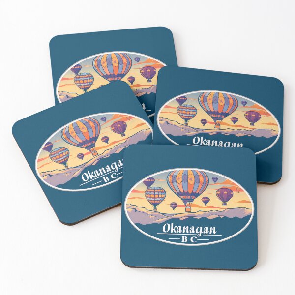Item preview, Okanagan BC Hot Air Balloons Over Mountains Colorful Festival Flight designed and sold by meganohm.