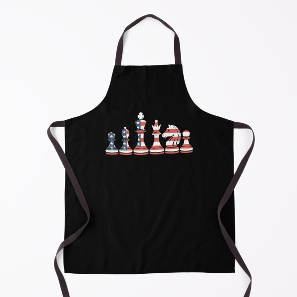 Item preview, American flag Chess pieces patriotic chess player USA designed and sold by snowry.