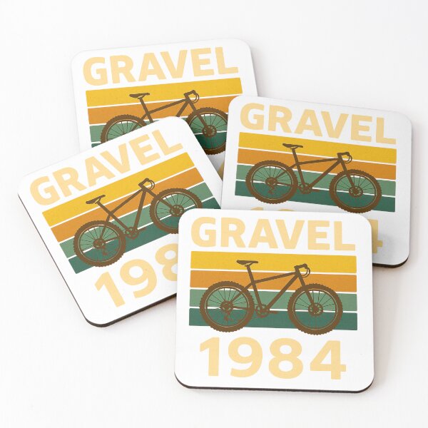 Item preview, Gravel 1984 Vintage Stripes Cycling Design designed and sold by Qbi Cycle & Co. – Cycling Apparel & Accessories.
