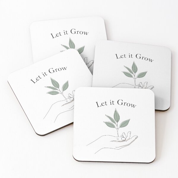 Item preview, Let it Grow Art | Minimalist Personal Growth & Self-Care Design designed and sold by homepuppy.