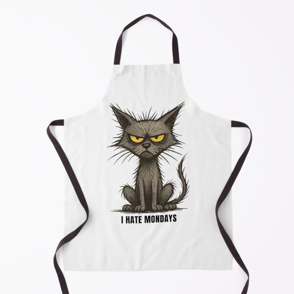 Item preview, I Hate Mondays – Funky Cats Grumpy Cat Design designed and sold by EverydayJoes.