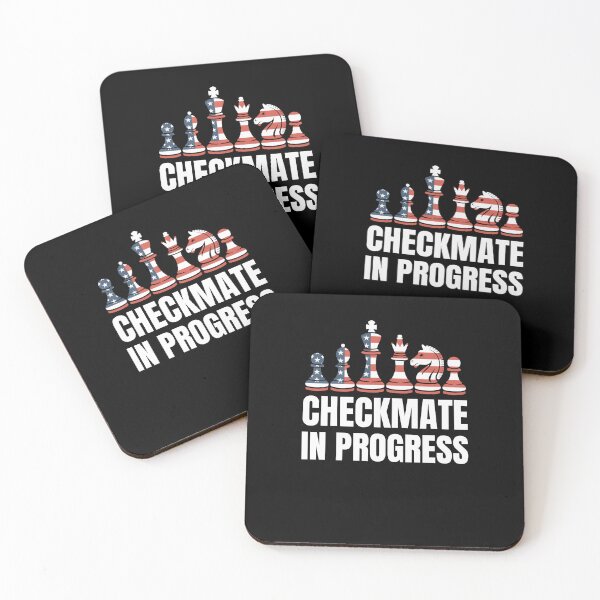 Item preview, Checkmate in progress American flag chess pieces USA player designed and sold by snowry.