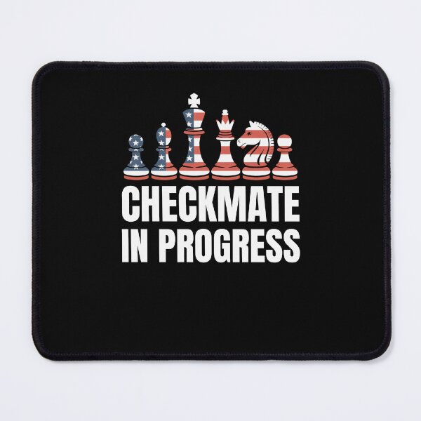 Item preview, Checkmate in progress American flag chess pieces USA player designed and sold by snowry.