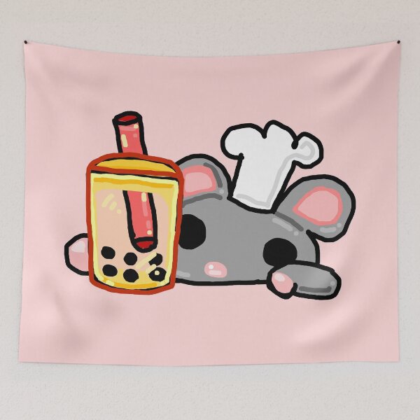 Item preview, Chef Ratatat Loves Boba Tea – Cute Kawaii Mouse with Bubble Tea designed and sold by Heavenly-Cloudz.