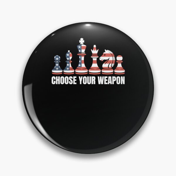 Item preview, Choose your weapon American flag chess pieces chess player designed and sold by snowry.