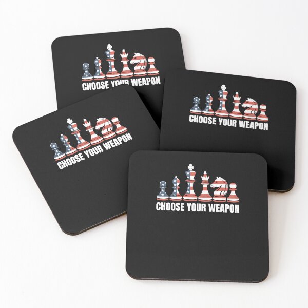 Item preview, Choose your weapon American flag chess pieces chess player designed and sold by snowry.