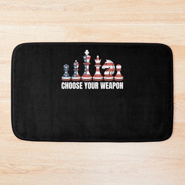 Item preview, Choose your weapon American flag chess pieces chess player designed and sold by snowry.