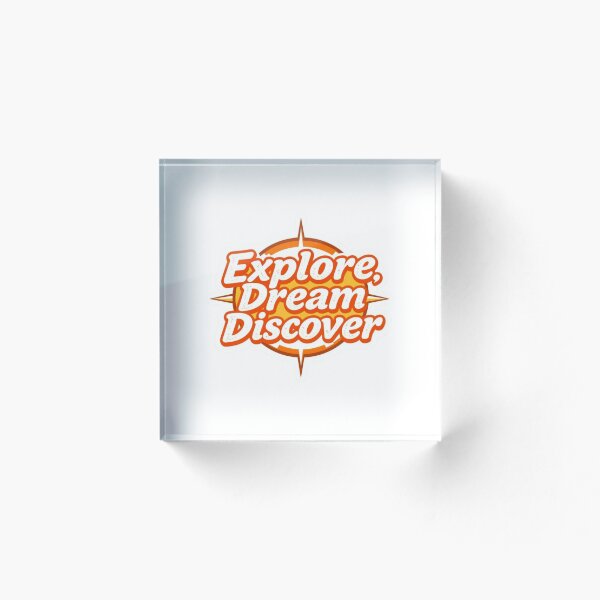 Item preview, Explore Dream Discover Adventure Quote Sticker designed and sold by Pororo23.