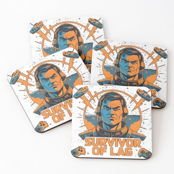 Item preview, Survivor of Lag – Retro Space Pilot Tee designed and sold by OhMyCotton.