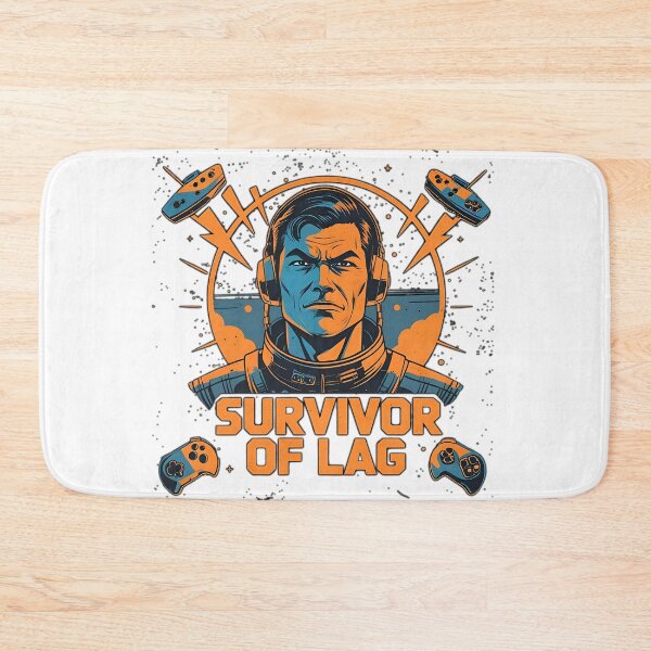 Item preview, Survivor of Lag – Retro Space Pilot Tee designed and sold by OhMyCotton.