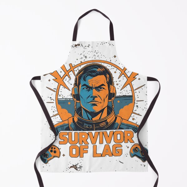 Item preview, Survivor of Lag – Retro Space Pilot Tee designed and sold by OhMyCotton.