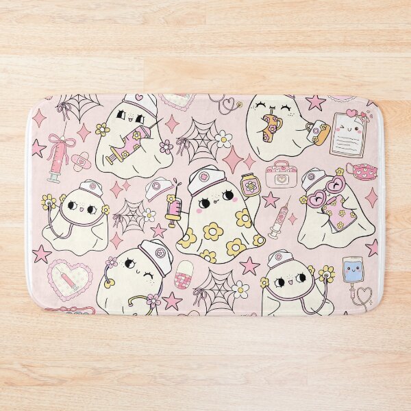 Item preview, Kawaii Ghost Nurse Pattern – Cute Halloween Medical Design designed and sold by baucestudio.