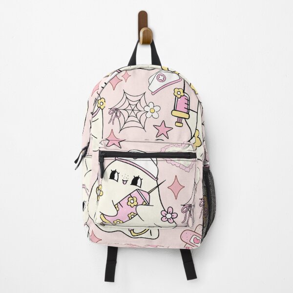 Item preview, Kawaii Ghost Nurse Pattern – Cute Halloween Medical Design designed and sold by baucestudio.