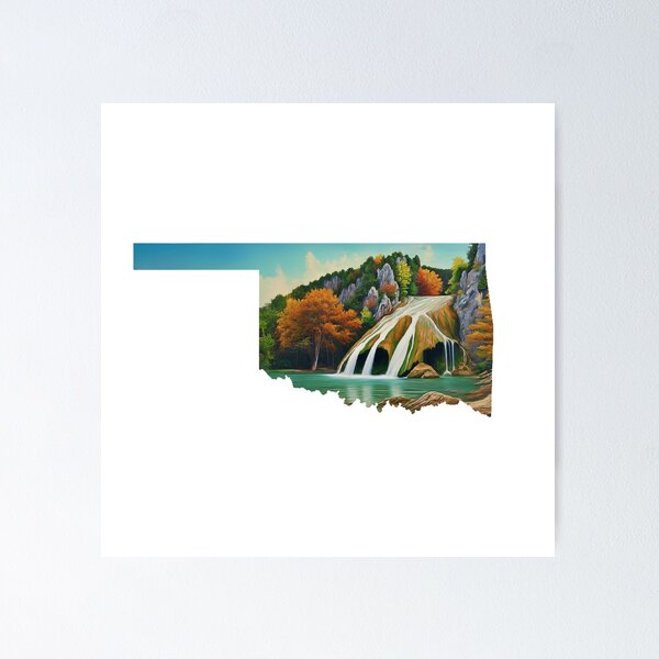 Item preview, Turner Falls Sticker | Oklahoma Nature, Waterfalls & Arbuckle Mountains Adventure designed and sold by ATB Designs .