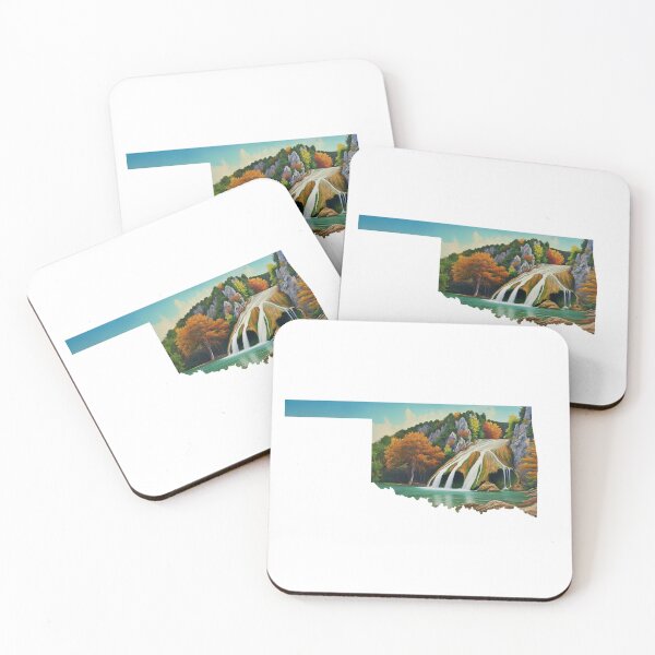 Item preview, Turner Falls Sticker | Oklahoma Nature, Waterfalls & Arbuckle Mountains Adventure designed and sold by ATB Designs .