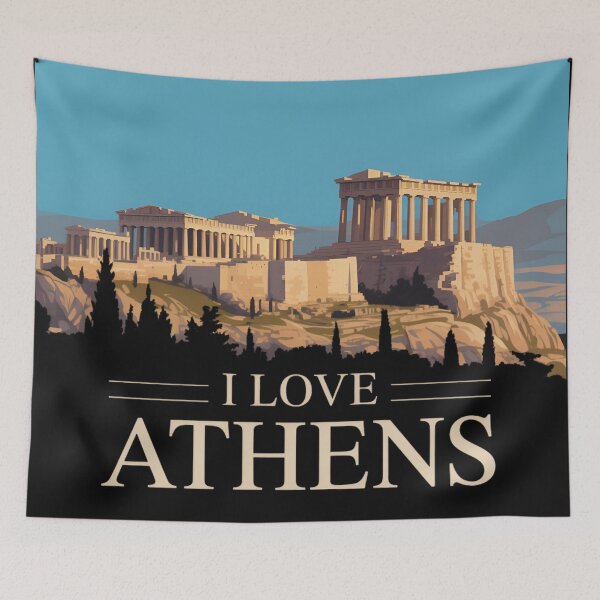 Item preview, I Love Athens Greece - Acropolis Parthenon Souvenir designed and sold by robyclub.