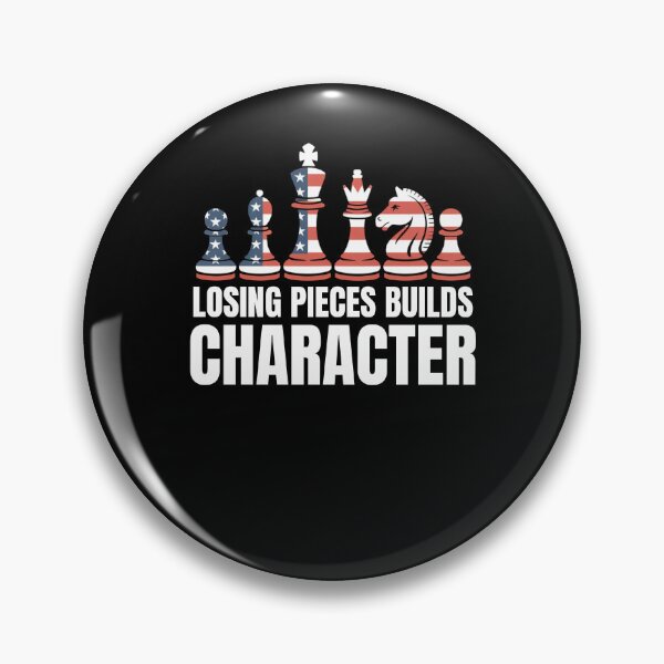 Item preview, Losing Pieces Builds Character American flag chess pieces designed and sold by snowry.