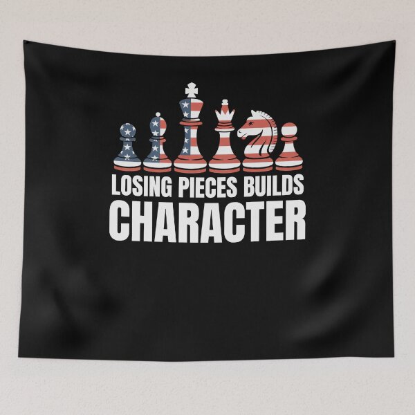 Item preview, Losing Pieces Builds Character American flag chess pieces designed and sold by snowry.