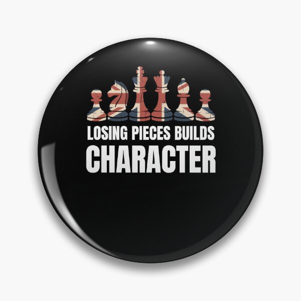Item preview, Losing Pieces Builds Character UK flag chess pieces designed and sold by snowry.
