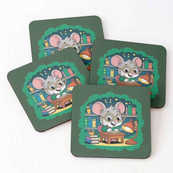 Item preview, Nerdy Mouse with Books designed and sold by gr00bson.