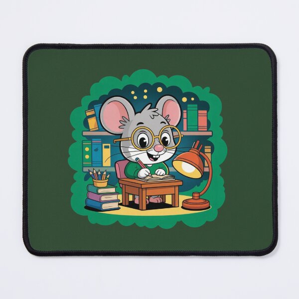 Item preview, Nerdy Mouse with Books designed and sold by gr00bson.