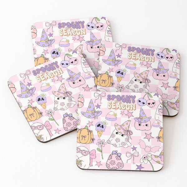 Item preview, Pastel Spooky Season Pattern – Kawaii Halloween Ghost Design designed and sold by baucestudio.