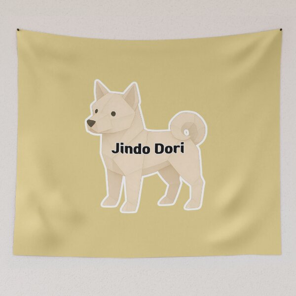 Item preview, Origami Jindo Dog – Dori from Korean Coloring Book designed and sold by mycreastyle.