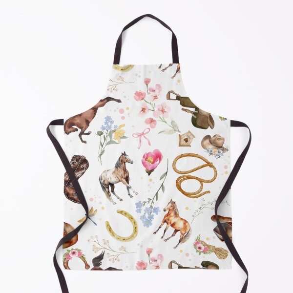 Item preview, Watercolor Cowgirl Pattern – Western Floral designed and sold by RainyReads.