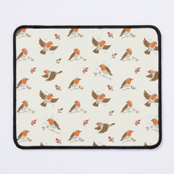 Item preview, European Robin bird poses pattern designed and sold by Rômulo Queiroz.