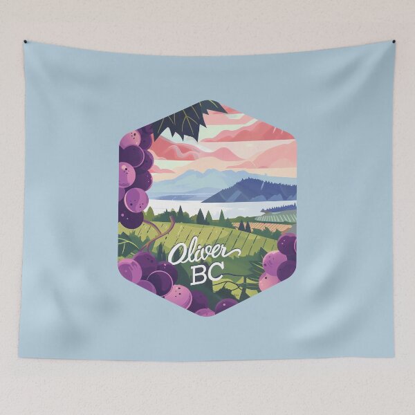 Item preview, Oliver BC Vineyard and Grape Valley Okanagan British Columbia Wine Country designed and sold by meganohm.