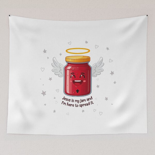 Item preview, Jesus is my Jam and I’m Here to Spread It designed and sold by LaughLine Design.