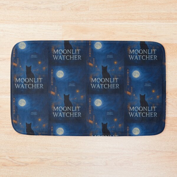 Item preview, Moonlit Watcher - Feline Protector  designed and sold by CleverCulture.