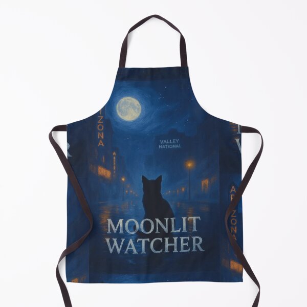 Item preview, Moonlit Watcher - Feline Protector  designed and sold by CleverCulture.