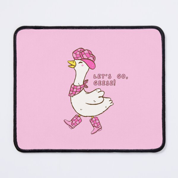 Item preview, Let’s Go Geese! – Kawaii Goose in Sparkly Pink Cowgirl Outfit designed and sold by smeraldosecrets.