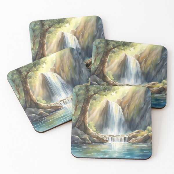 Item preview, Natural Waterfall in Sunlight designed and sold by CalmnessbyChoice.