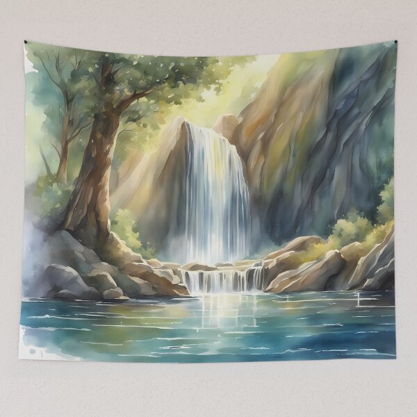 Item preview, Natural Waterfall in Sunlight designed and sold by CalmnessbyChoice.