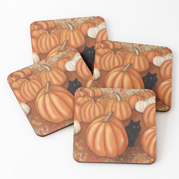 Item preview, Just Like Magic – Whimsical Black Cat Fall Illustration designed and sold by Winooski Designs.