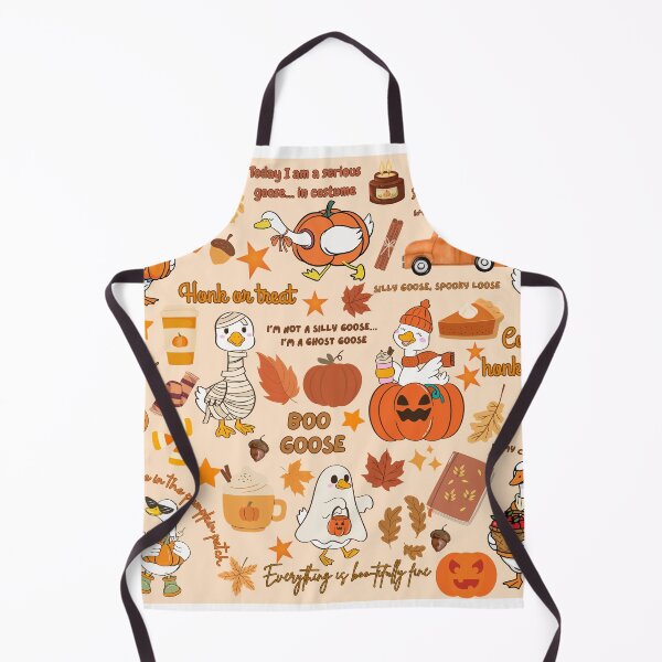 Item preview, Funny Fall Goose Pattern – Halloween & Autumn Cozy Design designed and sold by baucestudio.