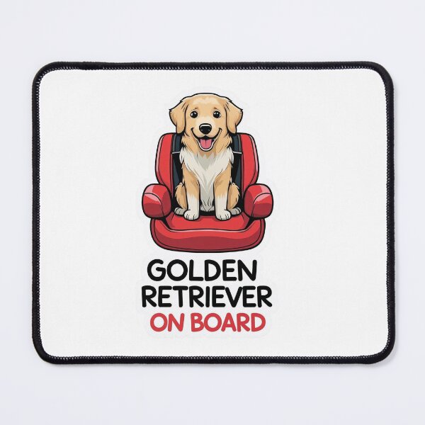 Item preview, Golden Retriever On Board | Dog Travel Car Sticker for Families designed and sold by KiValuate.