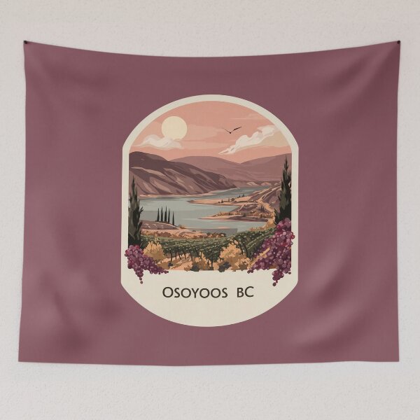 Item preview, Osoyoos BC Desert Vineyard Lake, British Columbia South Okanagan Sunset designed and sold by meganohm.