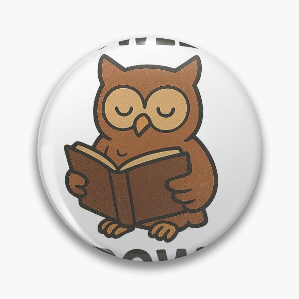 Item preview, „Knowledge Is Power Owl – Cute Wise Book Reading Design” designed and sold by MalickaArt.
