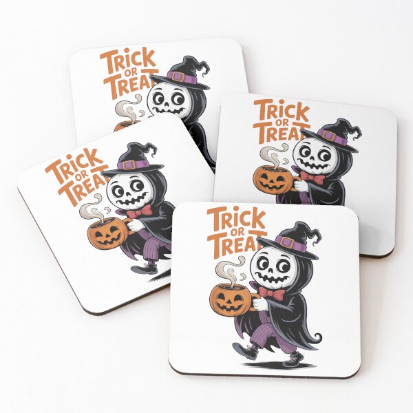 Item preview, Cute Halloween Skeleton Witch Coffee Trick or Treat Spooky Cartoon  designed and sold by Cafe-Color.