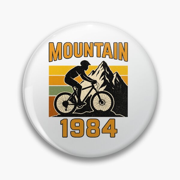 Item preview, Mountain 1984 Retro MTB Cycling Artwork designed and sold by Qbi Cycle & Co. – Cycling Apparel & Accessories.